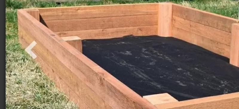 Установка высоких грядок