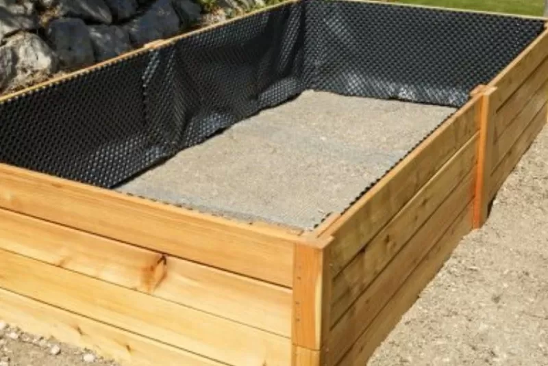 Установка высоких грядок 2